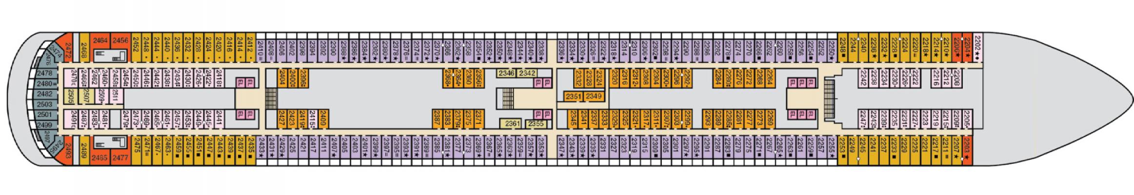 Cubierta 2 Carnival Venezia