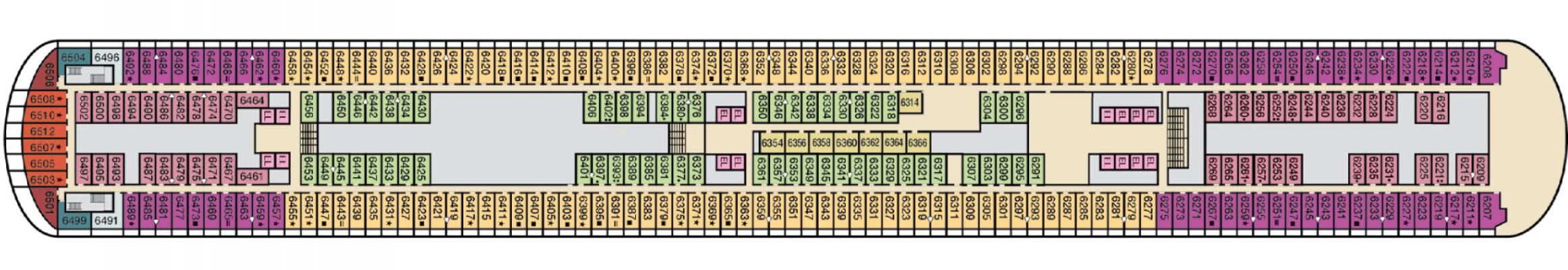 Cubierta 6 Carnival Venezia