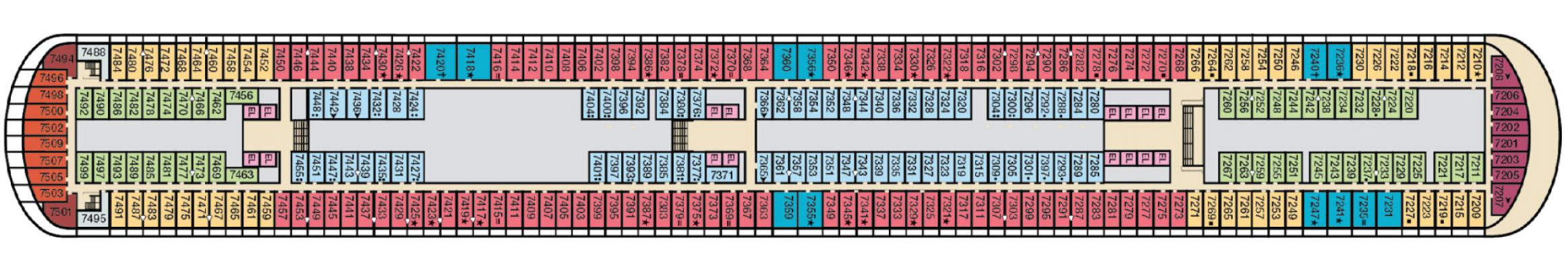 Cubierta 7 Carnival Venezia