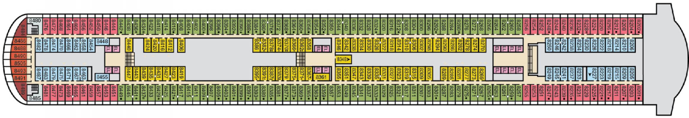 Cubierta 8 Carnival Venezia