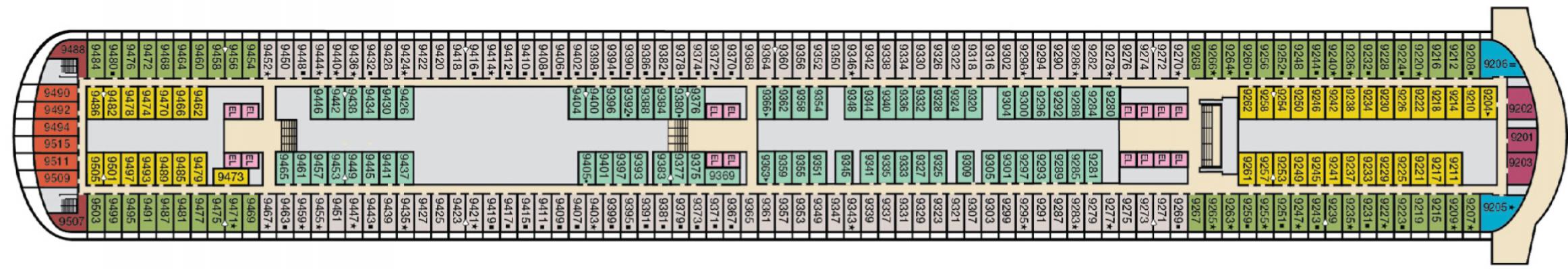 Cubierta 9 Carnival Venezia