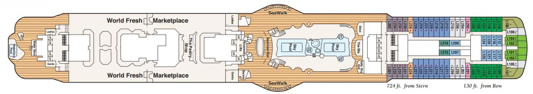 Cubierta 16 Discovery Princess