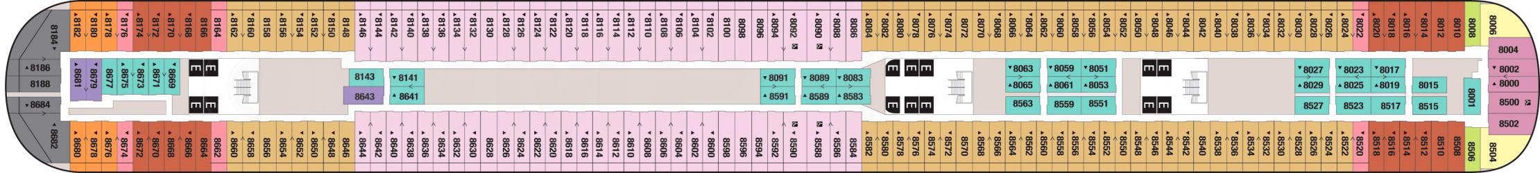 Cubierta 8 Disney Fantasy