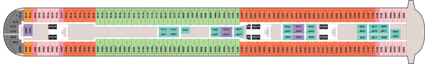 Cubierta 9 Disney Fantasy