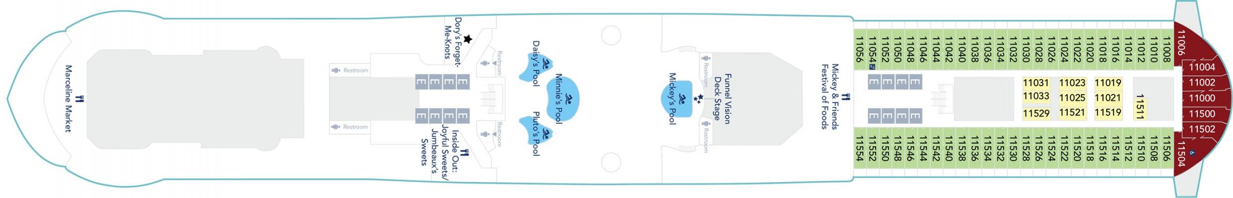 Cubierta 11 Disney Treasure