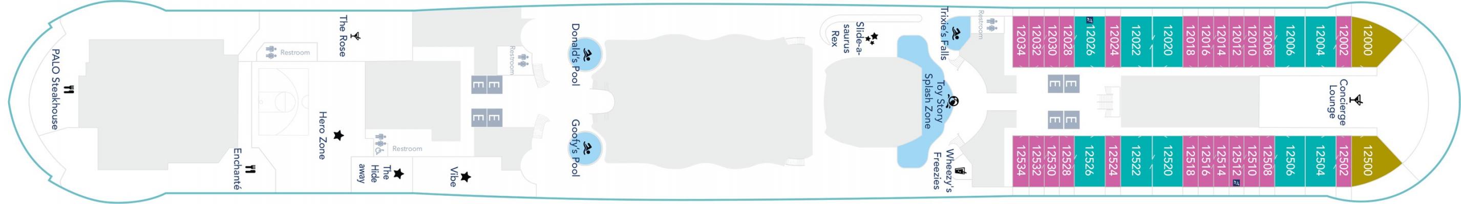 Cubierta 12 Disney Treasure