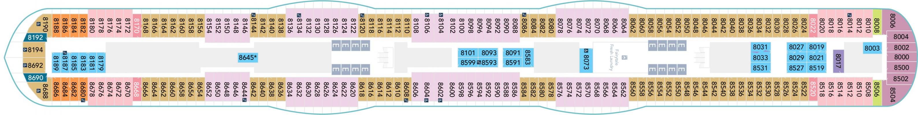 Cubierta 8 Disney Treasure