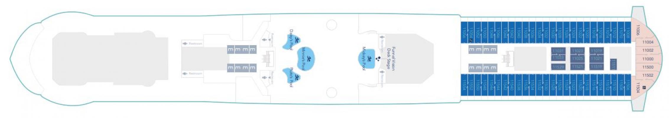 Cubierta 11 Disney Wish