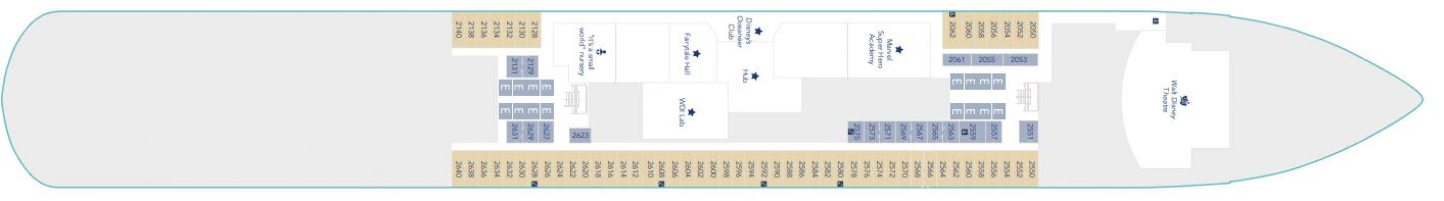 Cubierta 2 Disney Wish