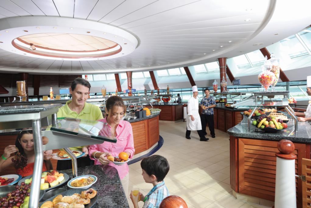 Restaurante buffet Windjammer Grandeur of the Seas