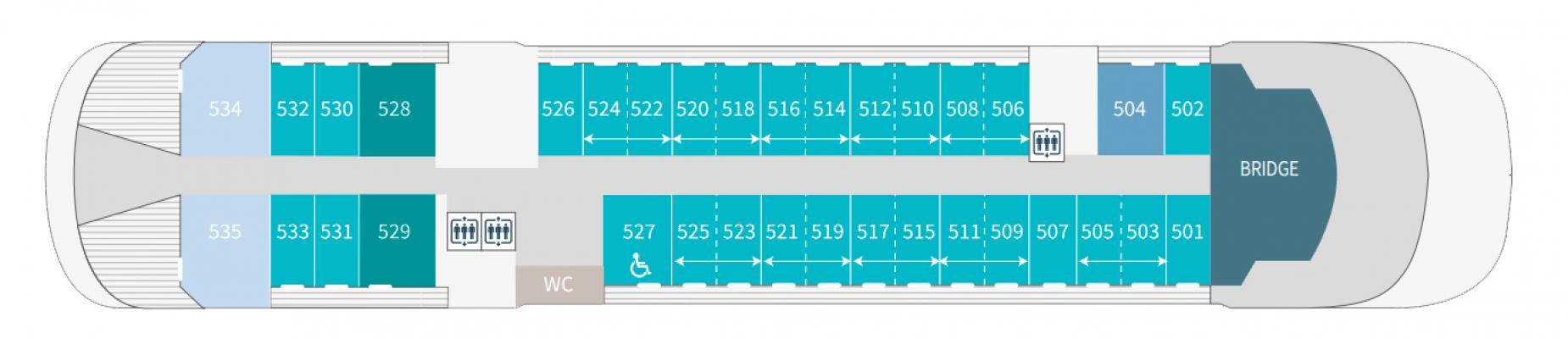 Cubierta Deck 5 Le Bellot