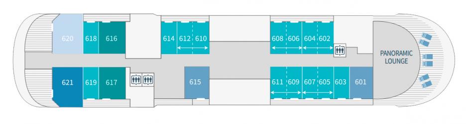 Cubierta Deck 6 Le Champlain