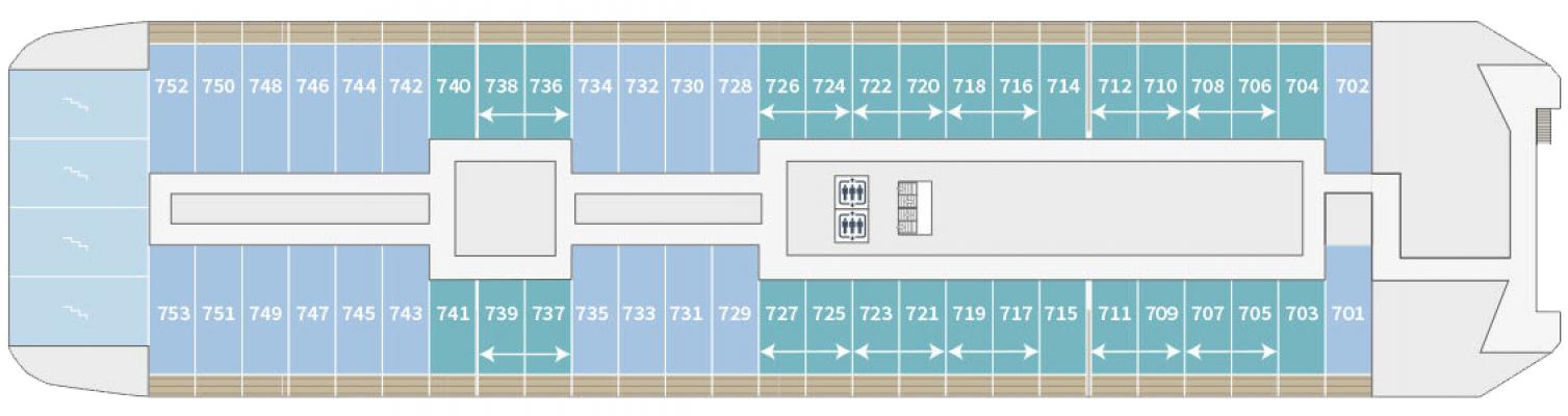 Cubierta Deck 7 Le Commandant Charcot