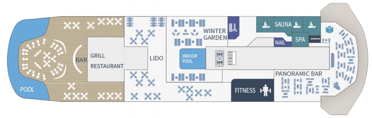 Cubierta Deck 9 Le Commandant Charcot