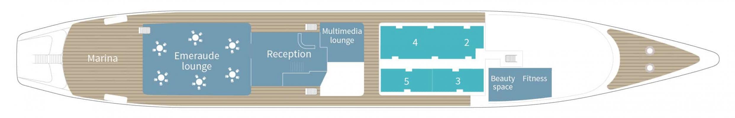 Cubierta Deck 3 Le Ponant