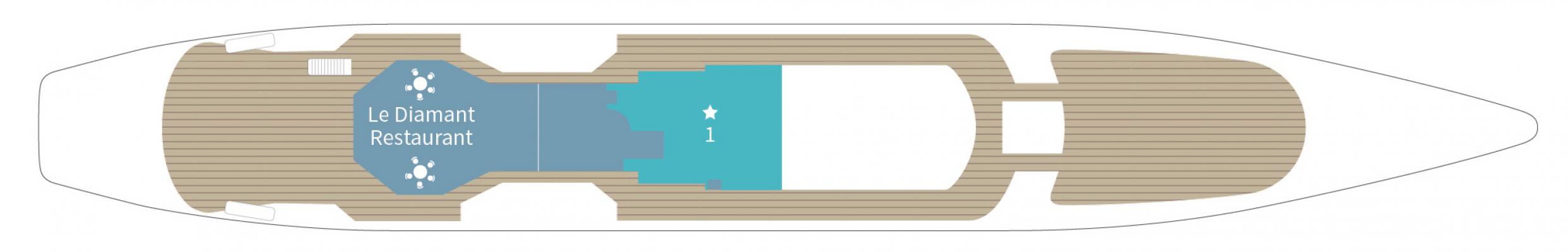 Cubierta Deck 4 Le Ponant