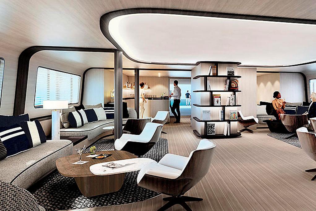 Camarote Emeraude Lounge - Le Ponant