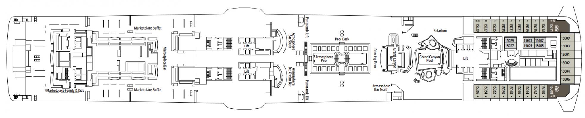 Cubierta 15 - Preziosa MSC Bellissima