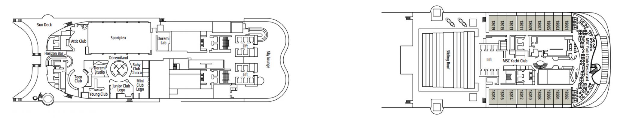 Cubierta 18 - Divina MSC Bellissima
