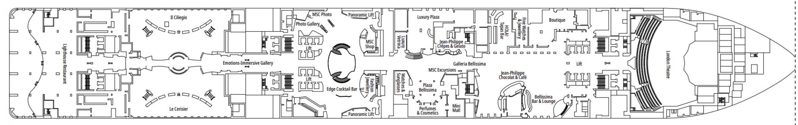 Cubierta 6 - Musica MSC Bellissima
