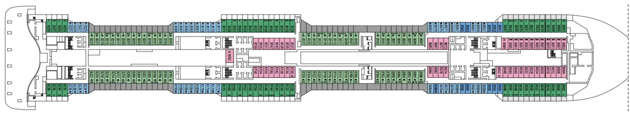 Cubierta 8 - Meraviglia MSC Bellissima