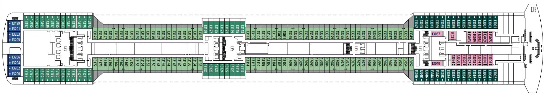 Cubierta 13 - Arcobaleno MSC Fantasia