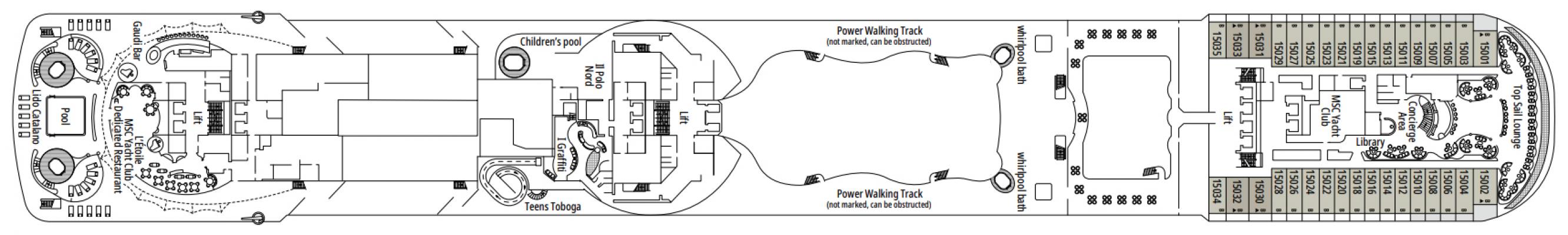 Cubierta 15 - Splendido MSC Fantasia