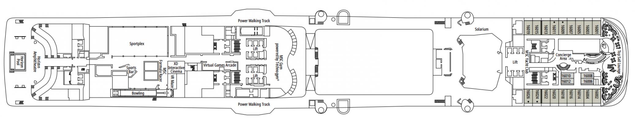 Cubierta 16 - Velazquez MSC Grandiosa