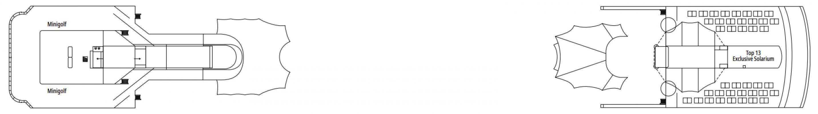 Cubierta 13 - Sun Deck MSC Lirica