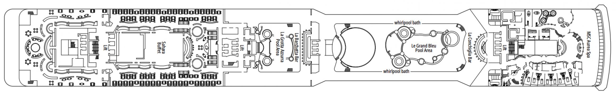 Cubierta 13 - Porto Cervo MSC Magnifica