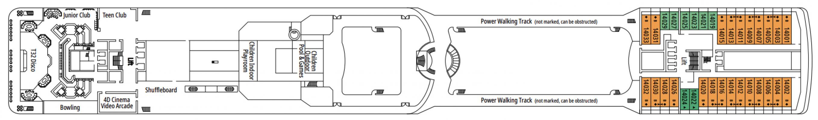 Cubierta 14 - Positano MSC Magnifica