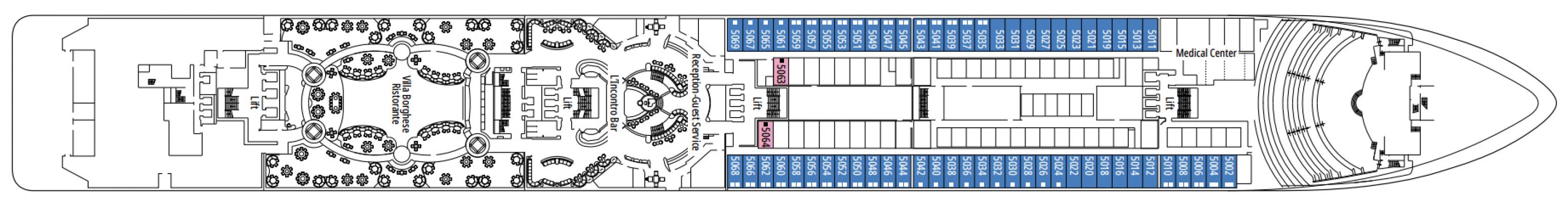Cubierta 5 - Pianoforte MSC Orchestra