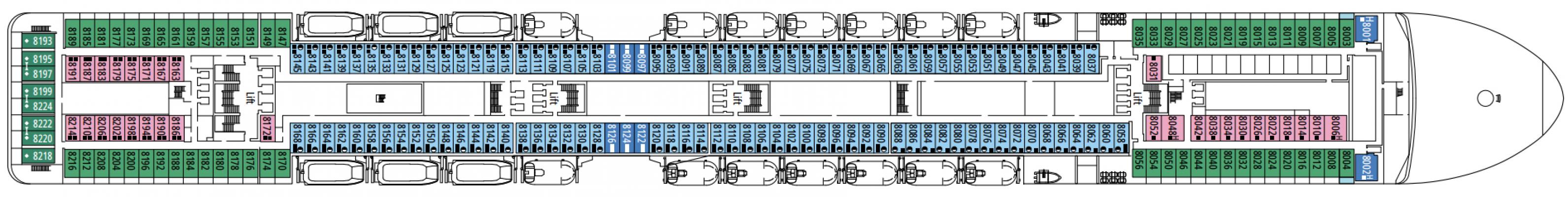 Cubierta 8 - Tasso MSC Poesia