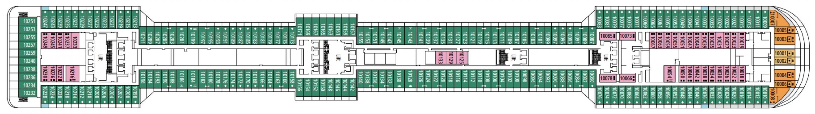 Cubierta 10 - Botticelli MSC Splendida