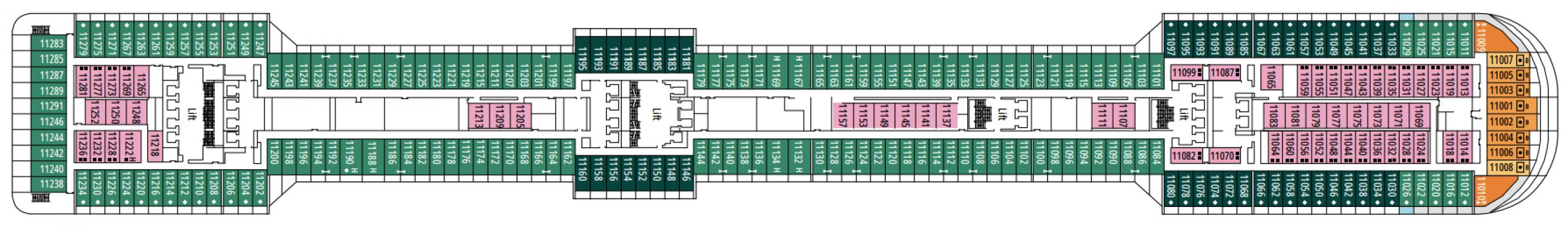 Cubierta 11 - Caravaggio MSC Splendida