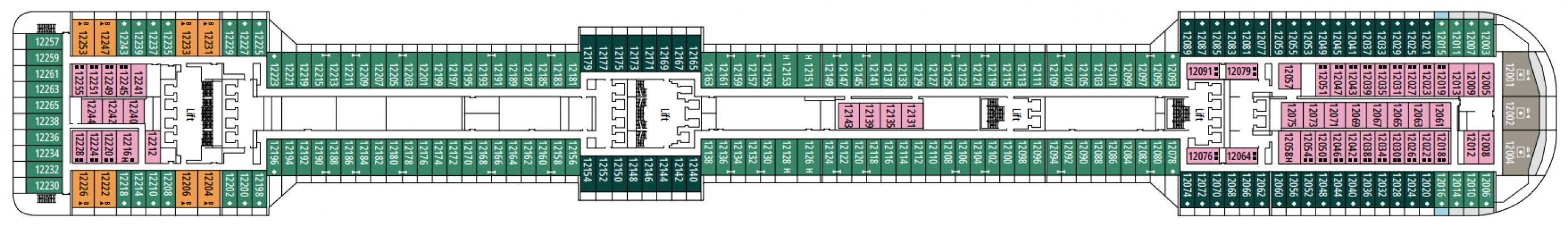 Cubierta 12 - De Chirico MSC Splendida