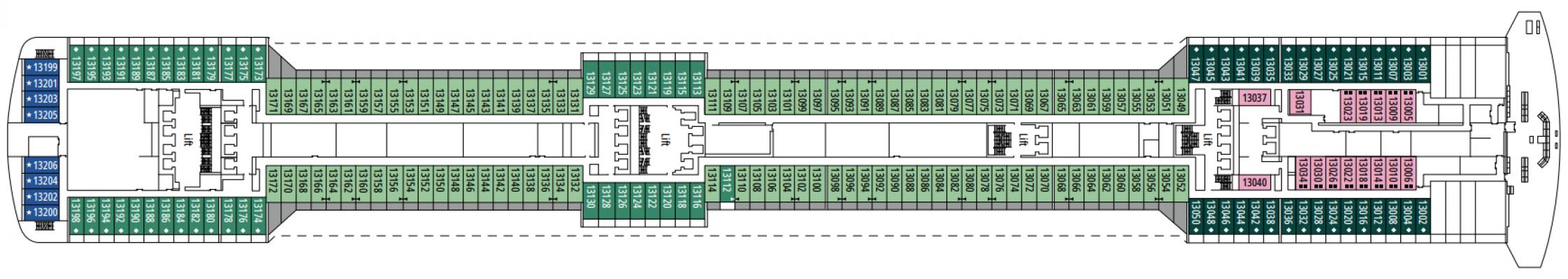 Cubierta 13 - P. Francesca MSC Splendida