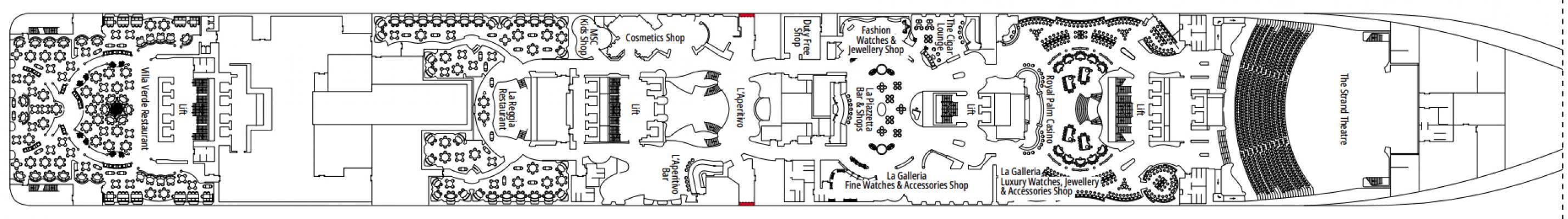 Cubierta 6 - Modigliani MSC Splendida