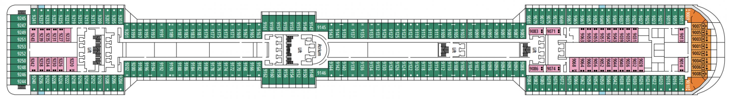 Cubierta 9 - Tintoretto MSC Splendida