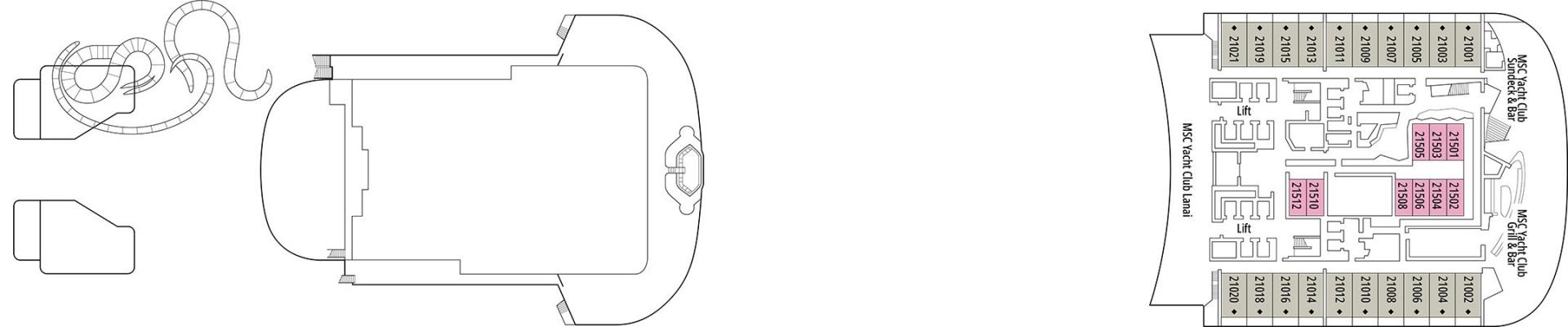Cubierta 21 MSC World Asia
