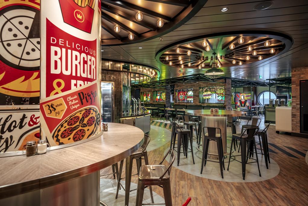 Restaurante Burger MSC World Europa
