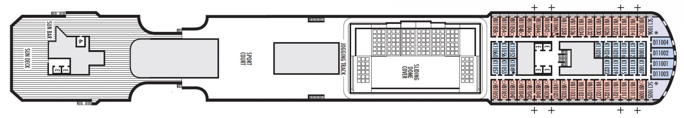 Cubierta 11 MS Rotterdam