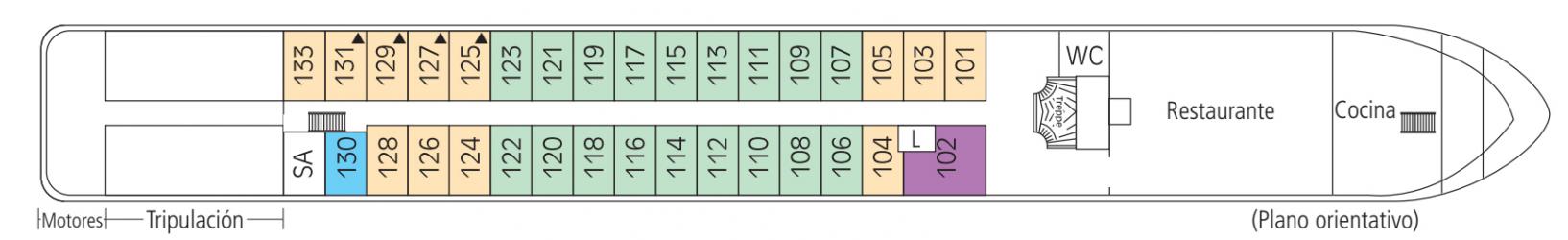 Cubierta 1 MS Swiss Diamond