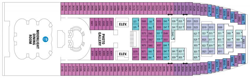 Cubierta 3 Majesty of the Seas