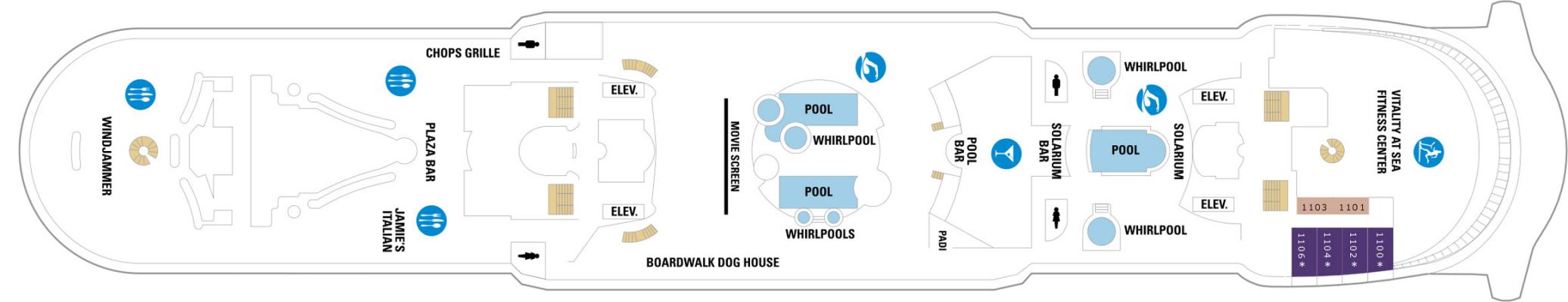 Cubierta 11 Mariner of the Seas