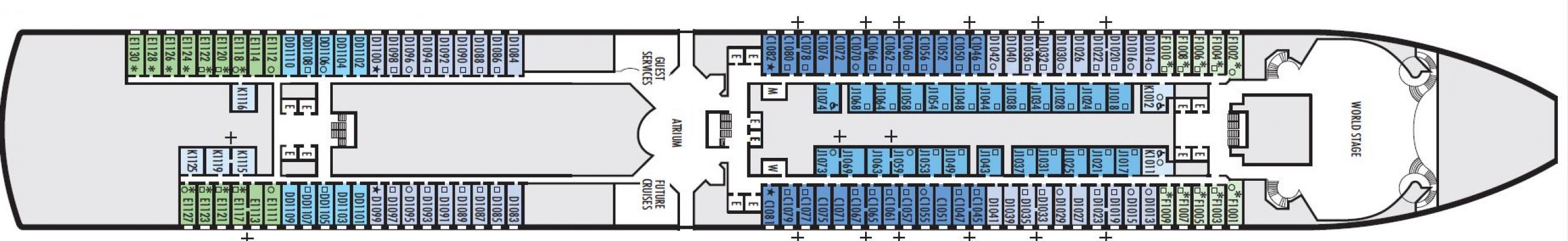 Cubierta 1 MS Eurodam