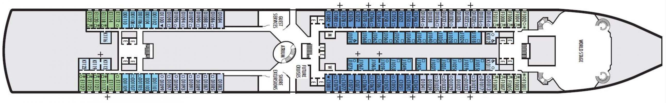 Cubierta 1 MS Noordam