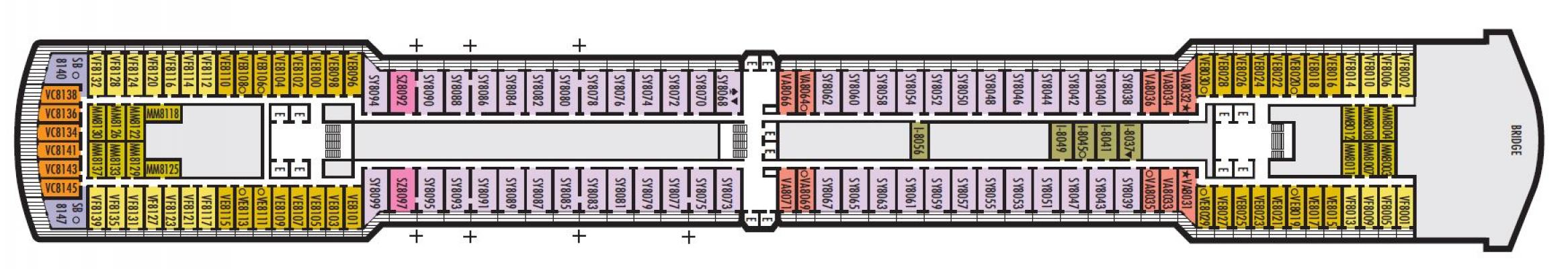 Cubierta 8 MS Zuiderdam