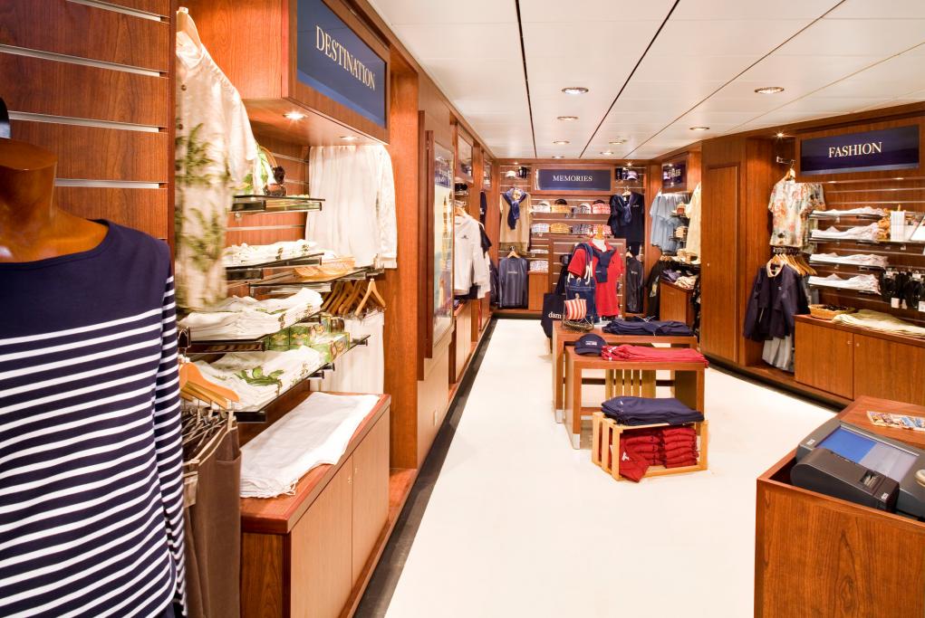 Camarote Tiendas exclusivas - MS Prinsendam