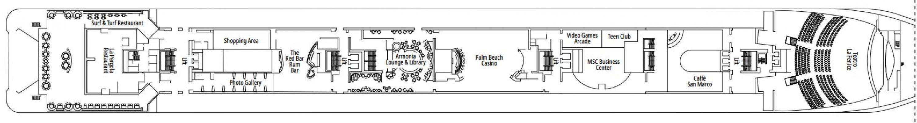 Cubierta 6 - Diamante MSC Armonia